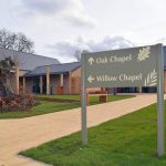 Cheltenham cemetery and crematorium chapels sign